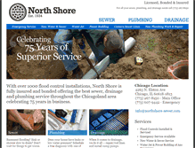 Tablet Screenshot of northshore-sewer.com